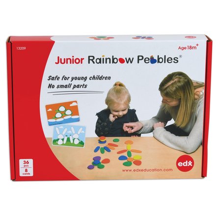 EDX EDUCATION Junior Rainbow Pebbles Activity Set 13209